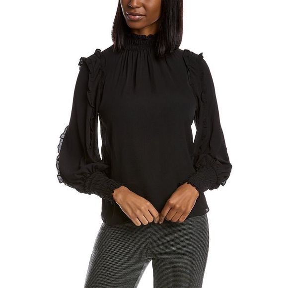 Max Studio Tops - Max Studio Womens  Mock Neck Blouse